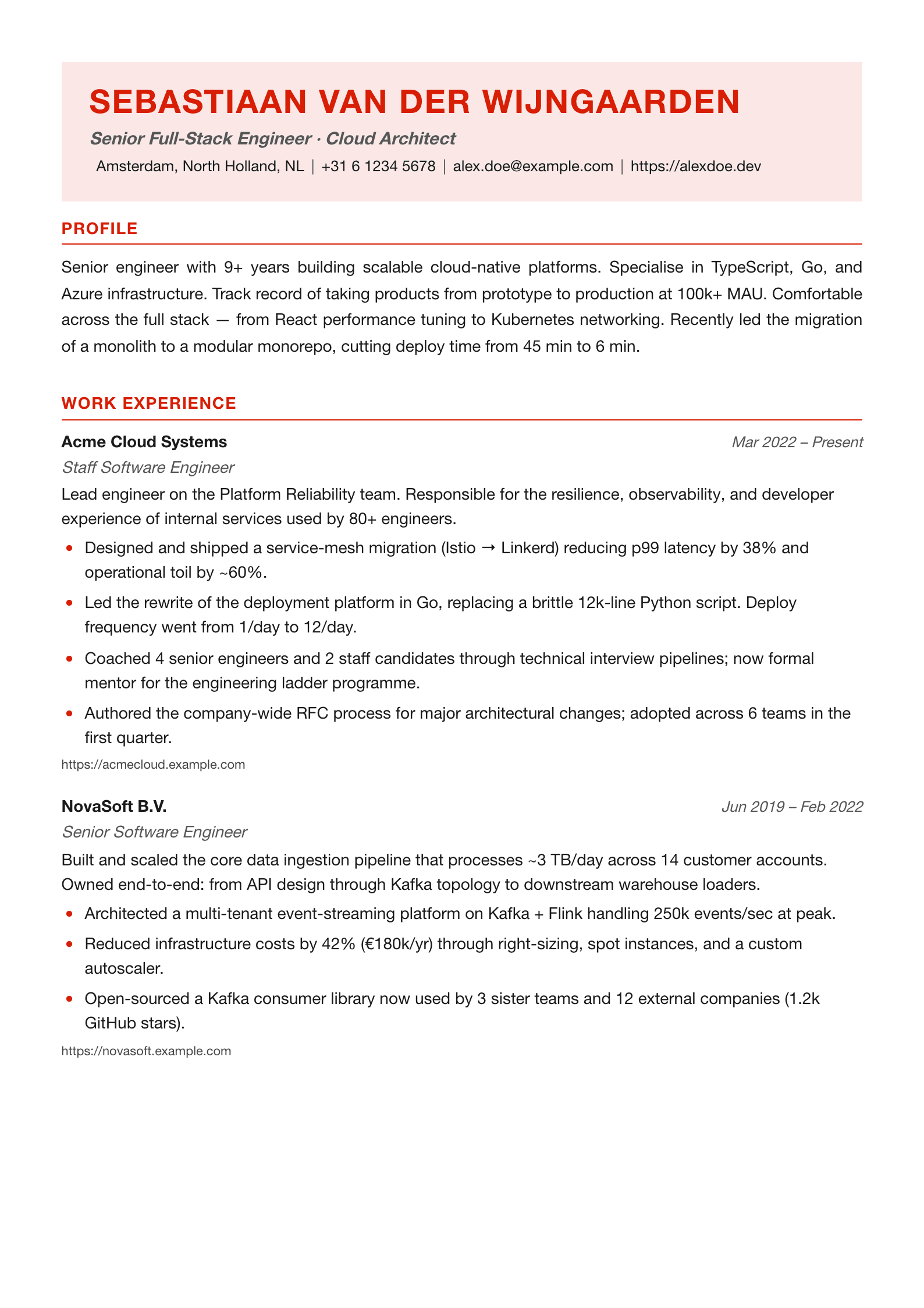 Bauhaus resume template