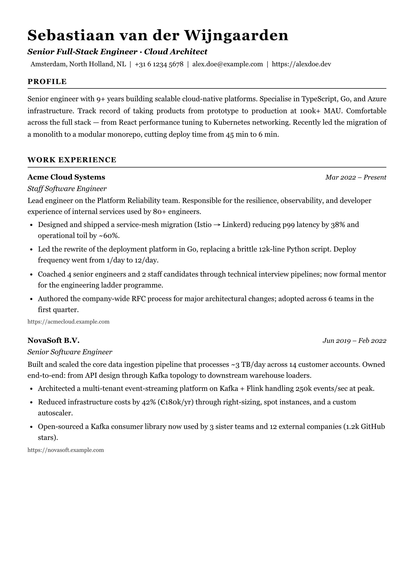 Clarity resume template