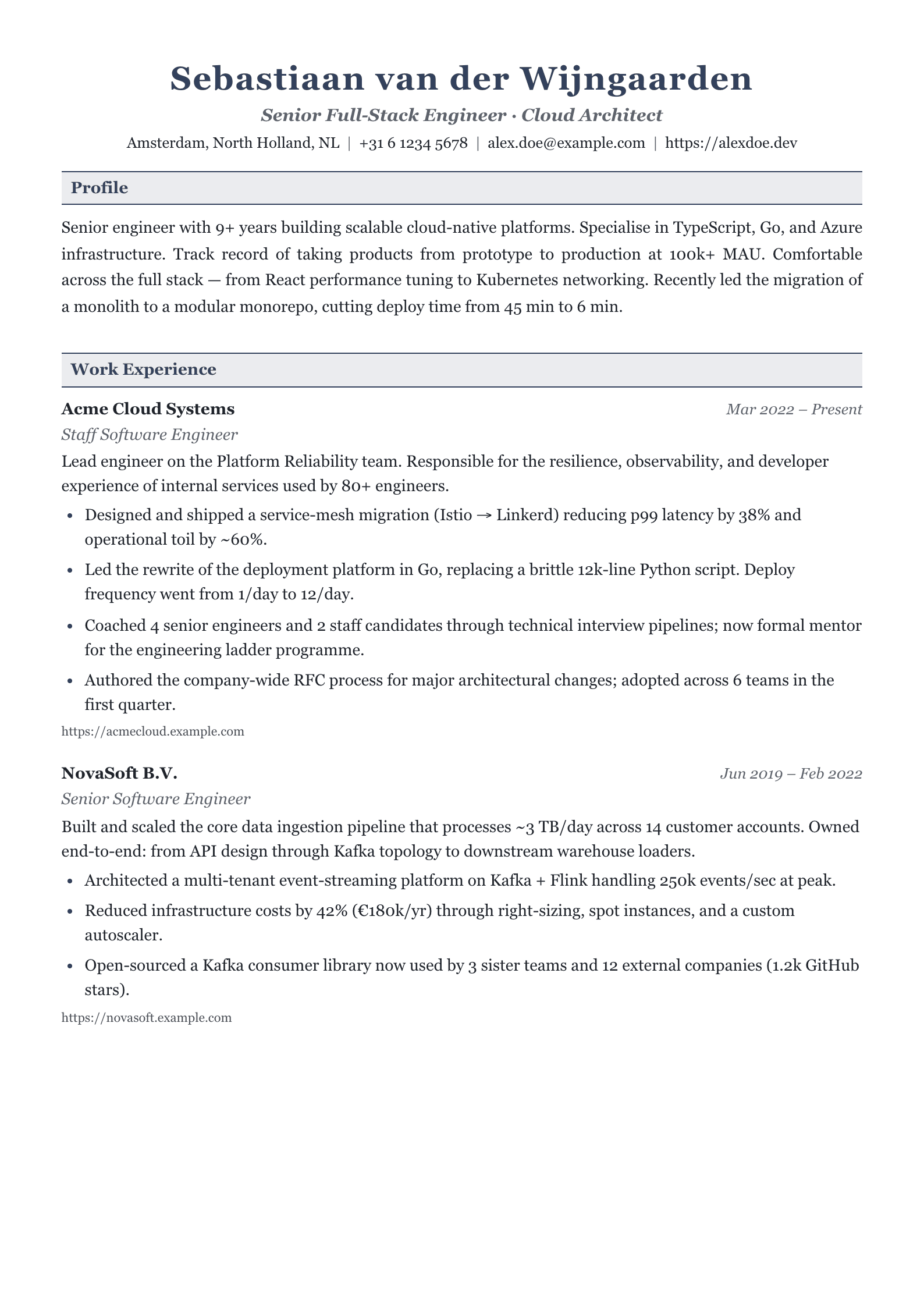 Kraków resume template