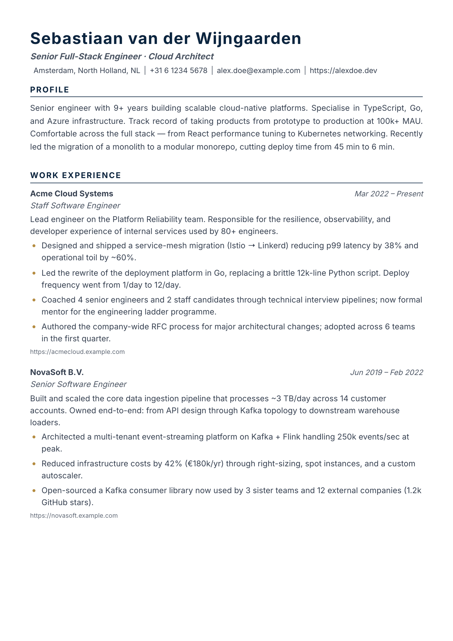 Laureate resume template