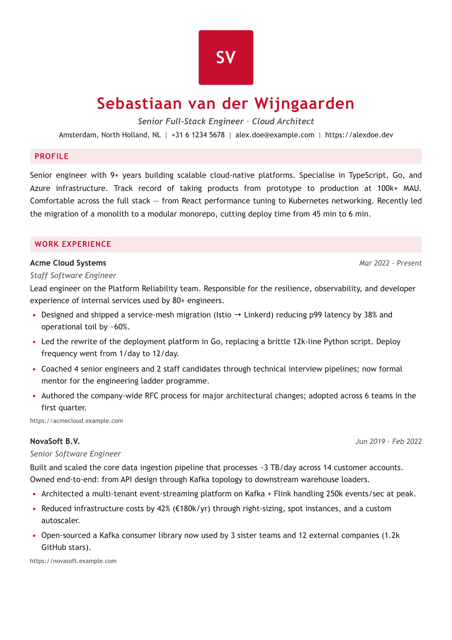Maple resume template