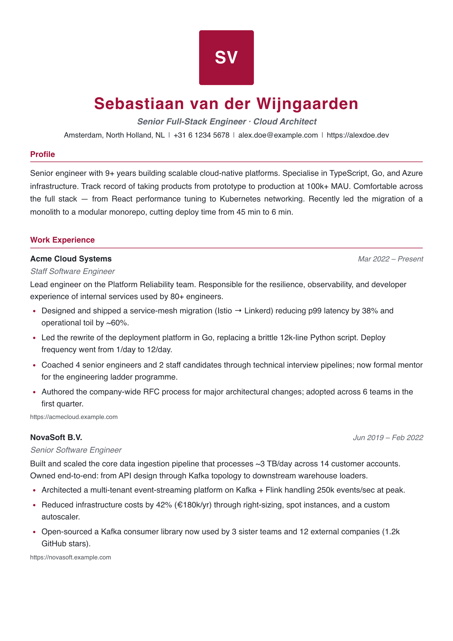 Wisła resume template